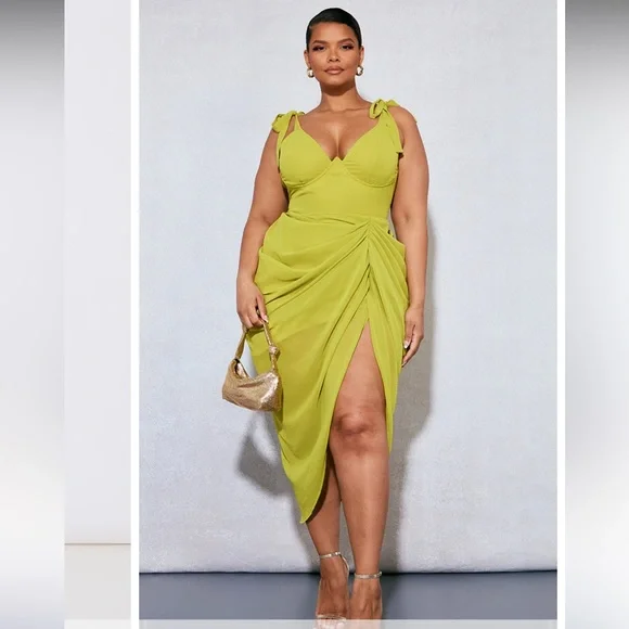 Pretty little thing dress olive green Pretty little thing dress olive green